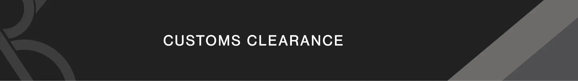 Customs Clearance